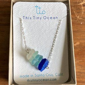 This Tiny Ocean Beachglass necklace